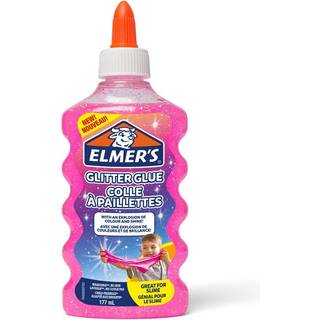 Glitter lim pink 177ml, velegnet til slim (Udsalg få stk)