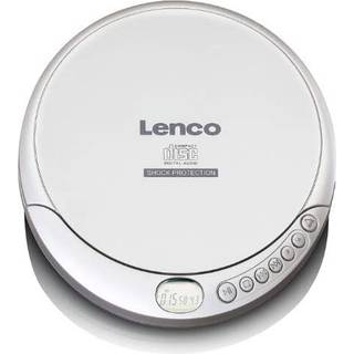 Lenco - Bærbar CD MP3-afspiller anti-stød Sølv - CD-201SI
