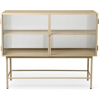 Ferm Living Haze sidebord cashmere, bølget glas