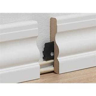 Swedoor almue fodliste m/ledningskjul 19x92 mm, hvid omviklet, 3,6 meter