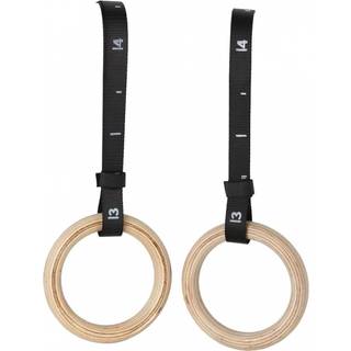 Toorx Gymnastikringe i træ m. nylon rem