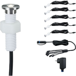 Paulmann Plug & Shine indbygningslampe 93695 Basis, Aluminium/grå/zink, Rustfrit stål, Moderne, Runde downlight