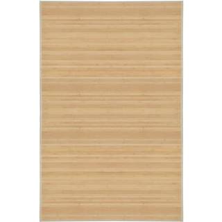 gulvtæppe 100x160 cm bambus naturfarvet