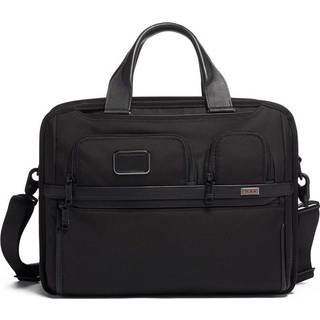 TUMI Alpha 3 Expandable Organizer Laptop Brief Black