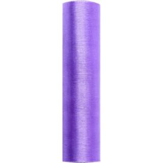 Organza Lilla 0,16 x 9 meter - glat silkelook