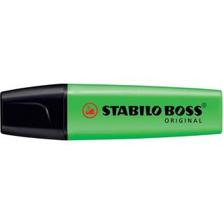 STABILO BOSS Original green highlighter with water-based ink refillable - 10 pcs