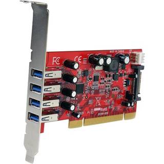 StarTech.com 4 Port PCI SuperSpeed USB 3.0 Adapter Card with SATA / SP4 Power