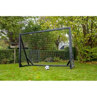 Homegoal pro XL, fodboldmål, træ, sort - 300 x 200 x 100 cm