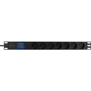 Power Stikdåse (PDU) - C14 til 7 x CEE 7/3 udtag - 2500W