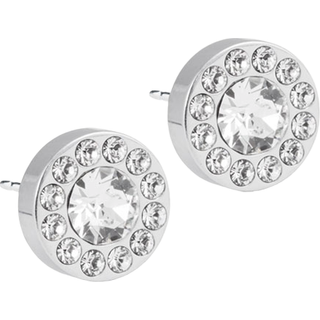 Blomdahl Silver Titanium Brilliance 8mm Halo Crystal