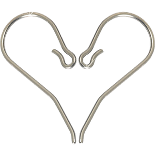Blomdahl Natural Titanium Safety Ear Hook 1 mm
