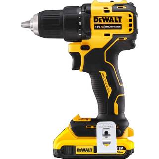 DEWALT DCD708D2T-QW Bore-/skruemaskine, 65Nm, brushless + Kuffert +2x batterier Li-Ion, 18V, 2Ah + oplader