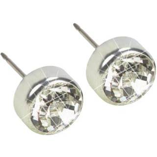 Blomdahl - Silver titanium ørering Bezel Crystal Ø3-6 mm