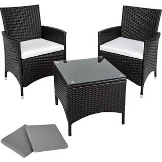 Polyrattan havemøbelsæt Bern - grå