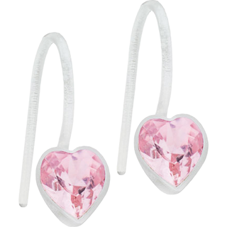Blomdahl Medical Plastic Pendant Fixed Heart 6mm Light Rose