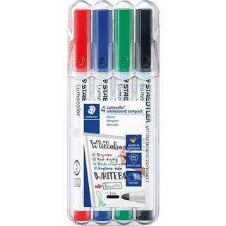 Staedtler Lumocolor Compact whiteboardmarker sæt 4 farver