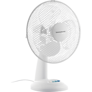 Hvid ventilator til skrivebord Ø 30 cm 35W
