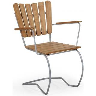 Brafab, 56'eren armlænestol, galvaniseret/teak