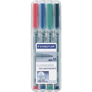 Staedtler Lumocolor Non-P M 1,0mm 4 ass/boks
