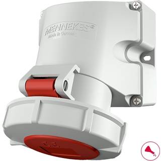 Mennekes CEE vægudtag 5 polet 32A 400V IP67 9382