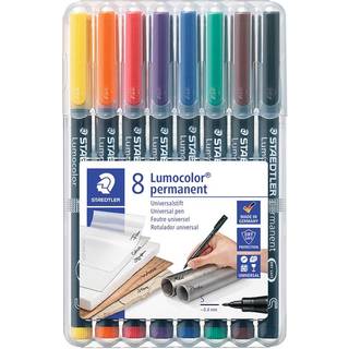 Staedtler Lumocolor Perm S 0,4mm 8 ass/boks