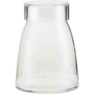 Mazzo opbevaring med låg, H 18 cm, grå