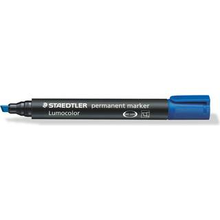 Marker Lumocolor Perm skrå 2-5mm blå, Staedtler 350-3,10stk