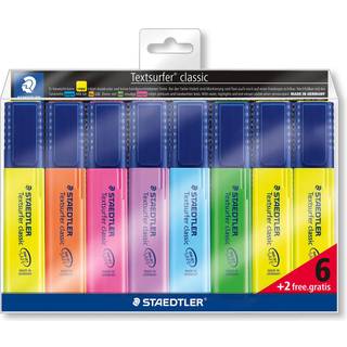 Staedtler Textsurfer Classic 6+2 ass/etui