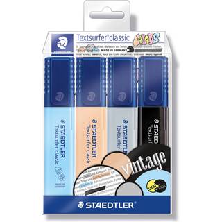 Overstregningspen Textsurfer vintage 4stk, Staedtler 364 CWP4 (Udsalg)