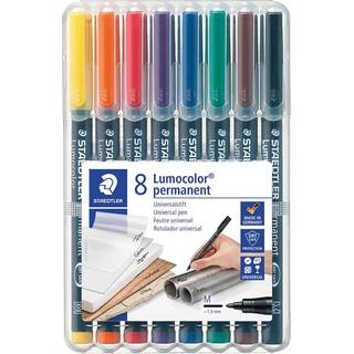 Staedtler Lumocolor Perm M 1,0mm 8 ass/boks
