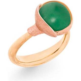 OLE LYNGGAARD COPENHAGEN Lotus 2, 18 kt. guld ring med serpentin
