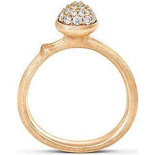 OLE LYNGGAARD COPENHAGEN Lotus 0 Tiny 18 kt. guld ring med brillanter