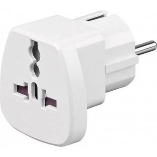 World to EU rejse Adapter Hvid