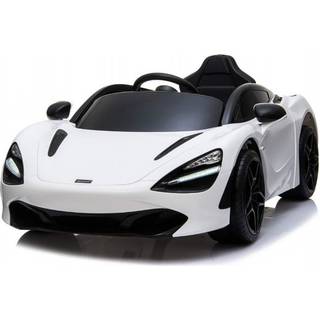 NORDIC PLAY Speed McLaren 720S elbil med EVA-hjul og lædersæde, sort