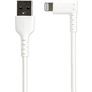 StarTech.com 1m/3.3ft Angled Lightning to USB Cable - MFI Certified - White - Lightning cable - Lightning / USB - 1 m