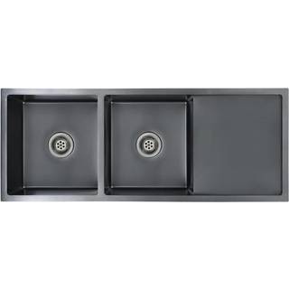 håndlavet køkkenvask rustfrit stål sort