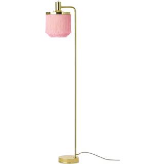 Warm Nordic Fringe gulvlampe pale pink, messingbelagt stål