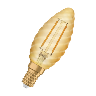 LEDVANCE LED Osram Vintage 1906 Kerte Snoet Gold 2,5W=22W gold E14