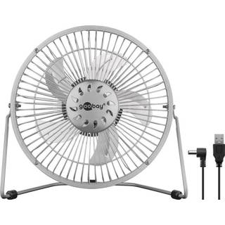 Goobay Desktop 8" USB Fan Silver - Sølv