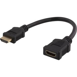 HDMI adapter kabel - Han/Hun - 4K - 0.2 m