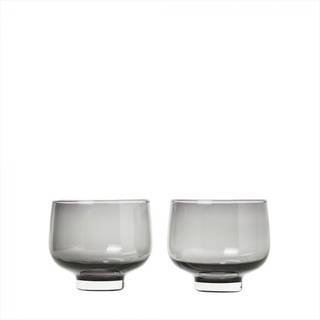 blomus Flow tumbler glas 22 cl – 2 stk. Smoke