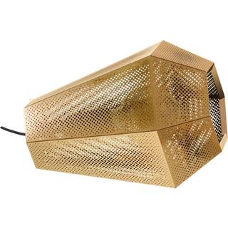 Bordlampe Chiavica med perforeret mønster, messing
