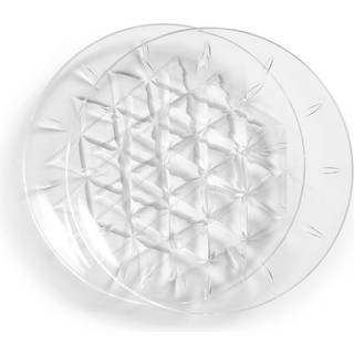 Sagaform Picknick Tallerken 26 Cm 2 Stk - Middagstallerkner Akrylplast Klar - 5017896