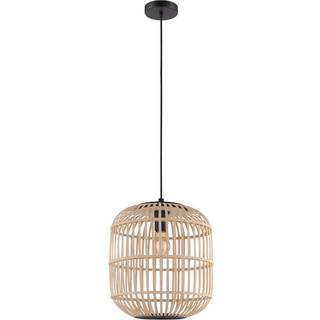 Eglo Bordesley pendel Ø35 cm bambus/sort