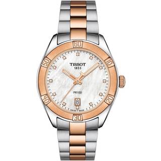Tissot T101.910.22.116.00 Pr 100 Hvid/Rosaguldtonet stål Ø36 mm