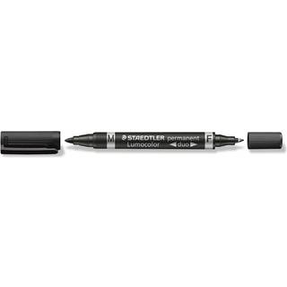 Permanent Marker pen 0,6 / 1,5 mm sort vendbar