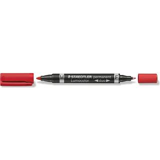 Staedtler Marker Lumocolor Duo Perm 0,6-1,5mm rød
