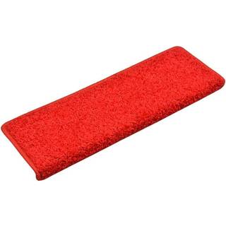 trappemåtter 15 stk. 65x21x4 cm røde rektangulære kanter