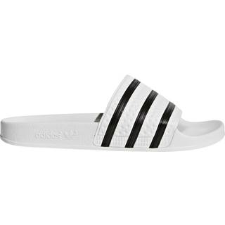 Adilette badesandaler - White / Core Black / White - 40 1/2
