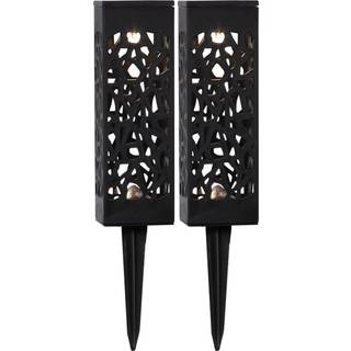Star Trading - Solar Cell Lighting - Solar Cell Decoration Izola - Black - 18 cm